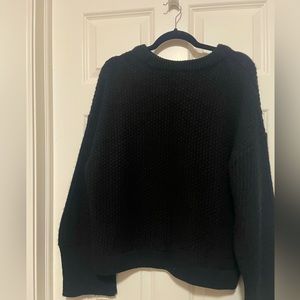 Black winter sweater